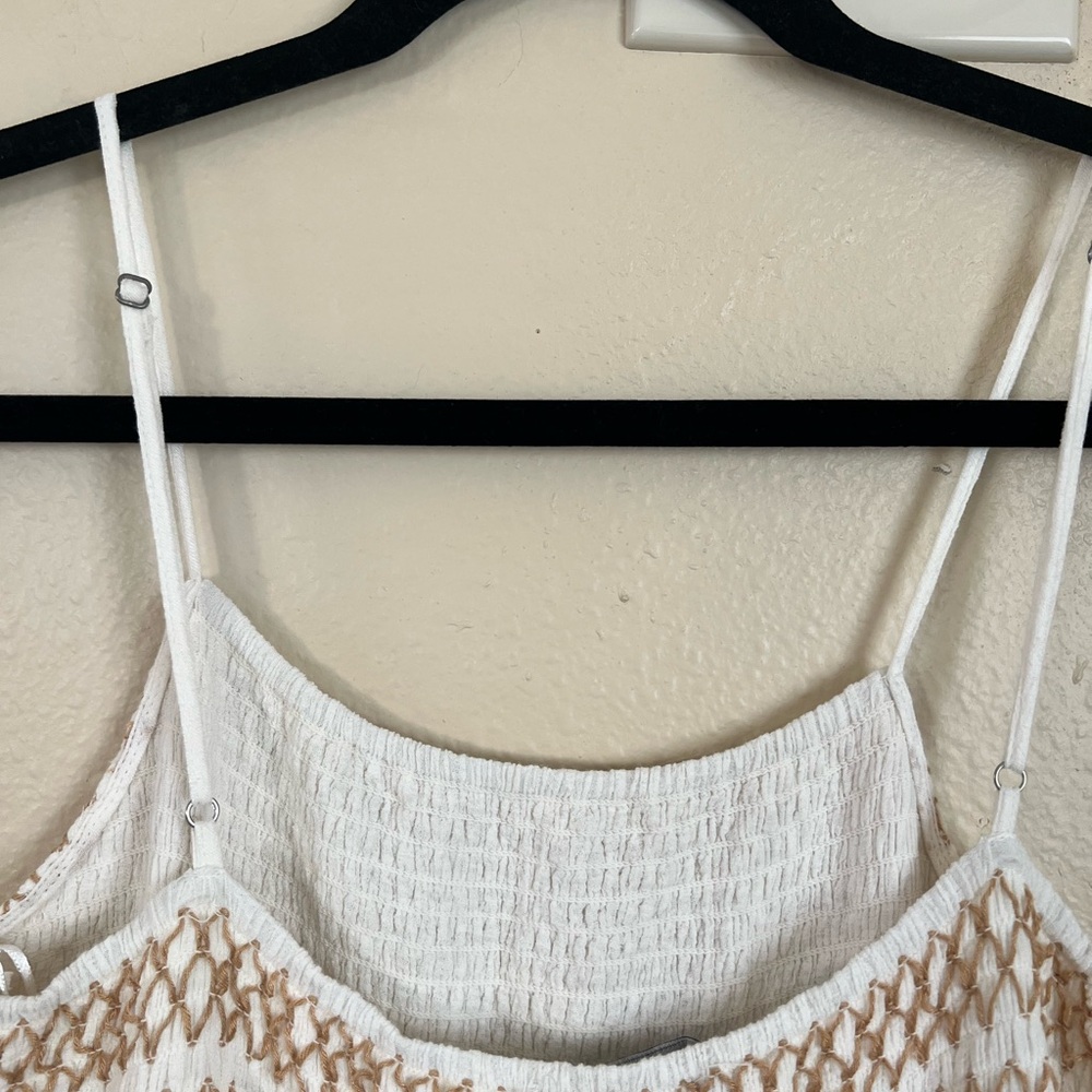 Zara White Crochet Detail Maxi Dress - Picture 5 of 7